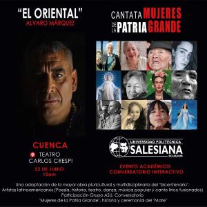 Afiche promocional de la Cantata: Mujeres de la Patria Grande